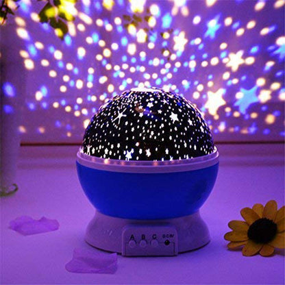 Moon Star Night Light Rotating Star Projector