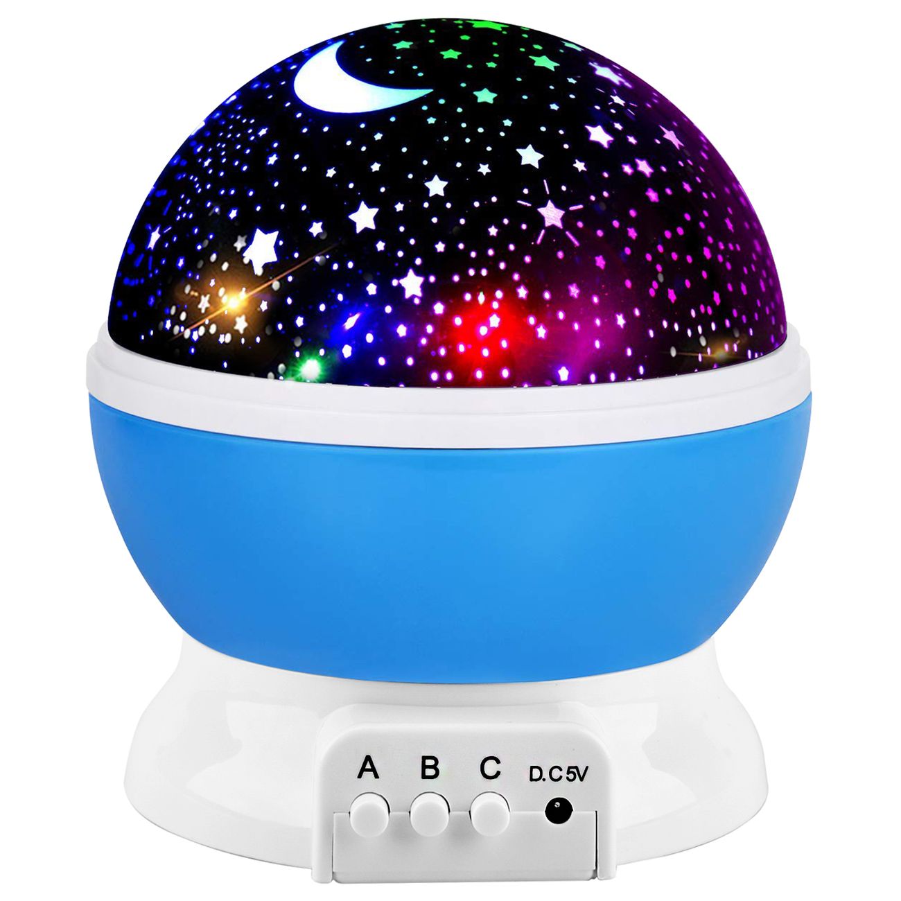 Moon Star Night Light Rotating Star Projector